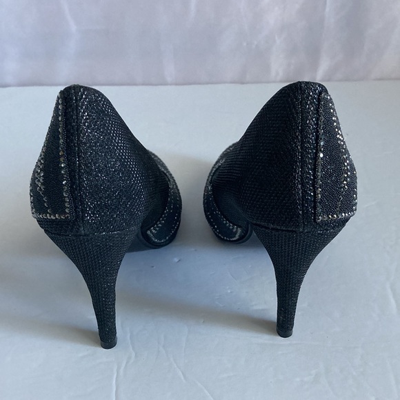 Bonnibel Sparkly Black Heels Size 6 - Picture 6 of 14